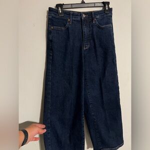 Judy Blue Women's Dark Blue Cropped Jeans